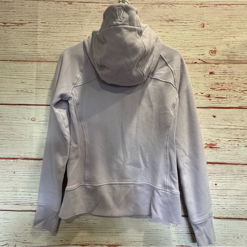 Lululemon Scuba Hoodie Light Cotton Fleece in Lavender Dew Sz 8 - Picture 11 of 15